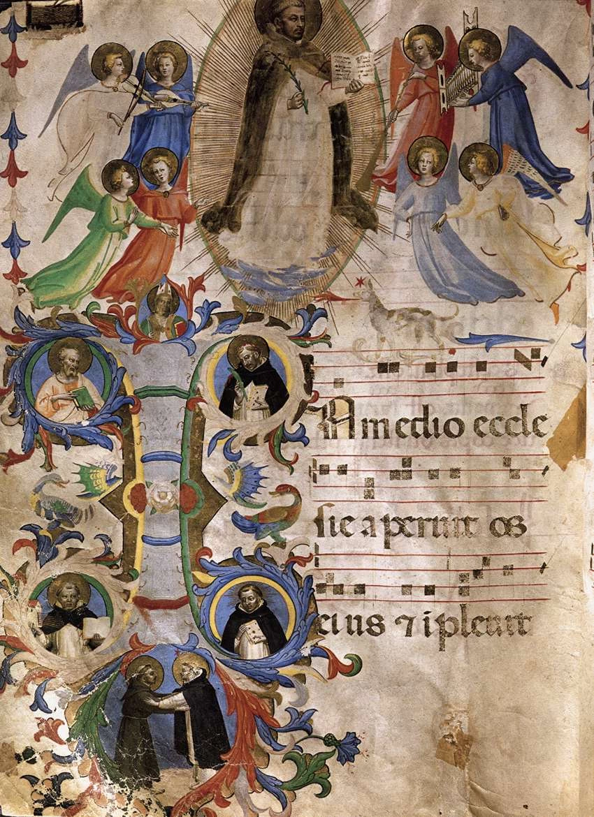 Dal messale 558, foglio 67 - Museo di San Marco, Florence